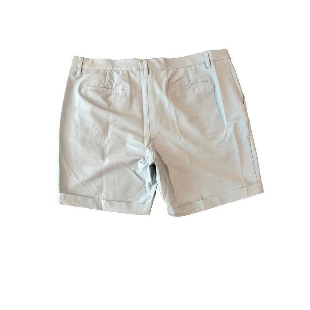 ADIDAS Cuffed Golf Shorts Men's 40x7 Flat Front Stretch Blue Dawn Style IB1995